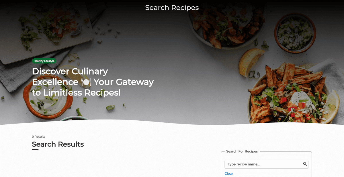 Recipes Search App